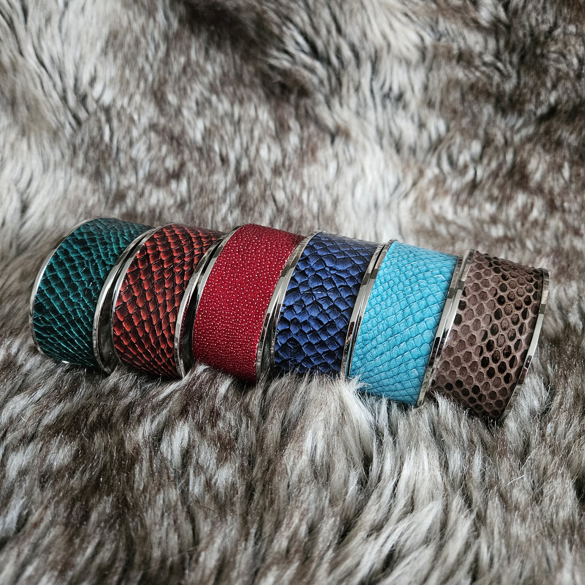 Bracelet manchette "Les dragonniers" version luxe – Image 9