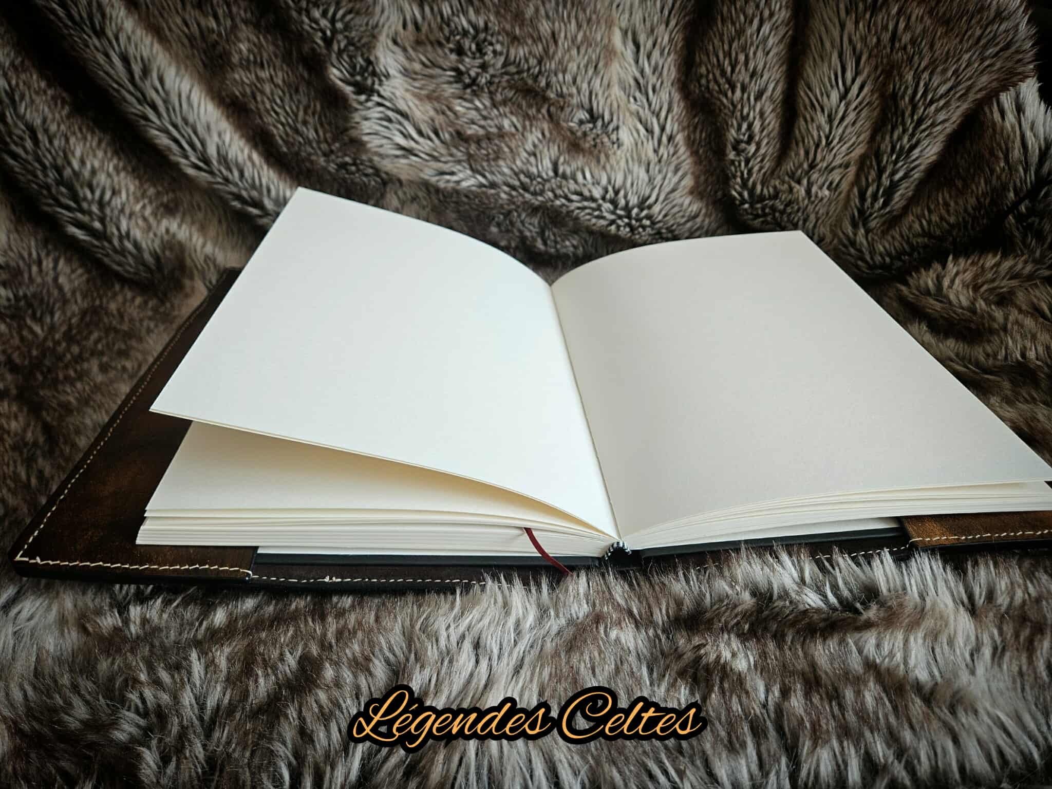 Grimoire en cuir à tannage végétal Fenrir le tueur d'Odin – Image 4
