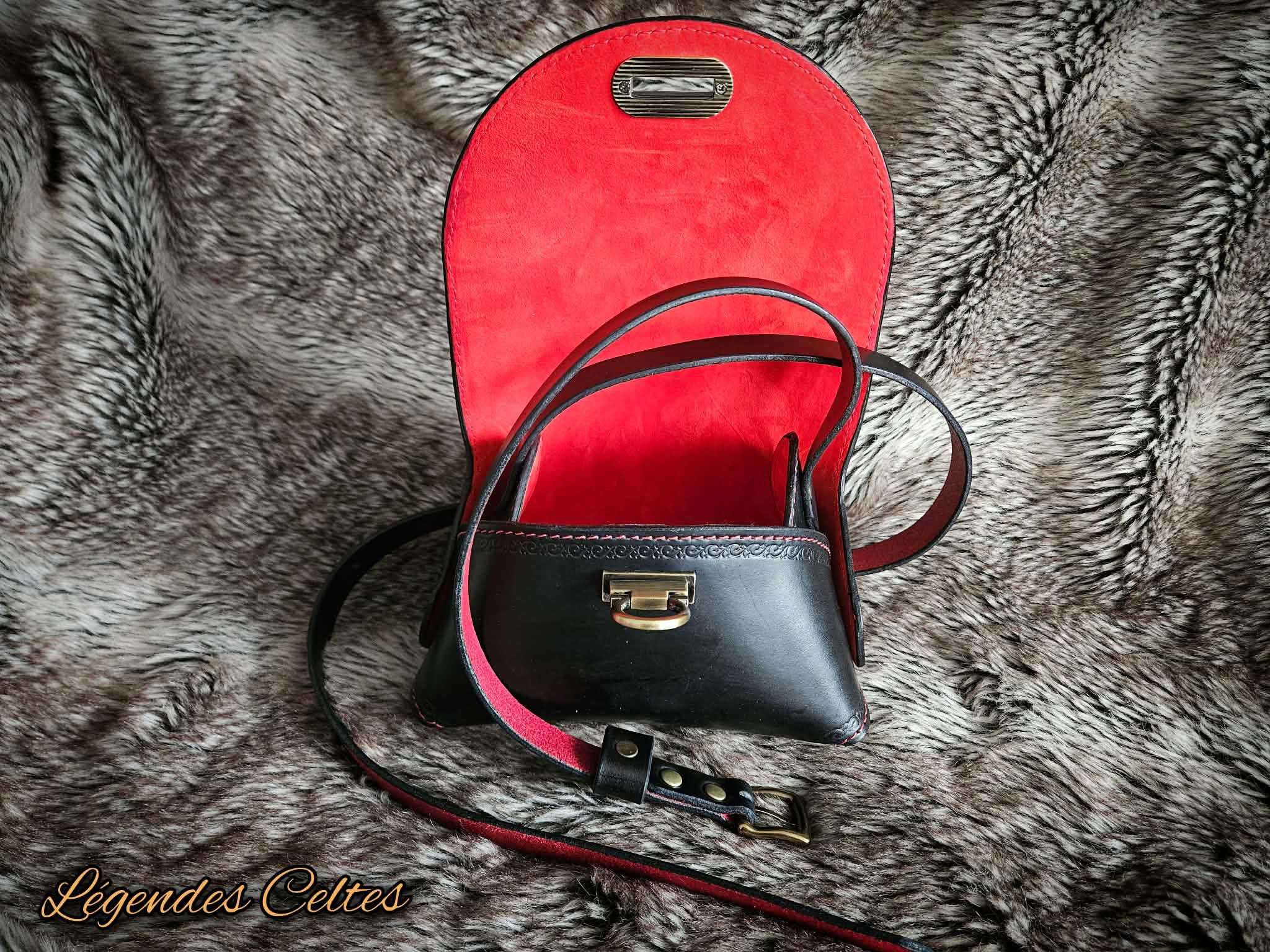 Sac à main minimaliste en cuir Les essentiels grand modèle – Image 7