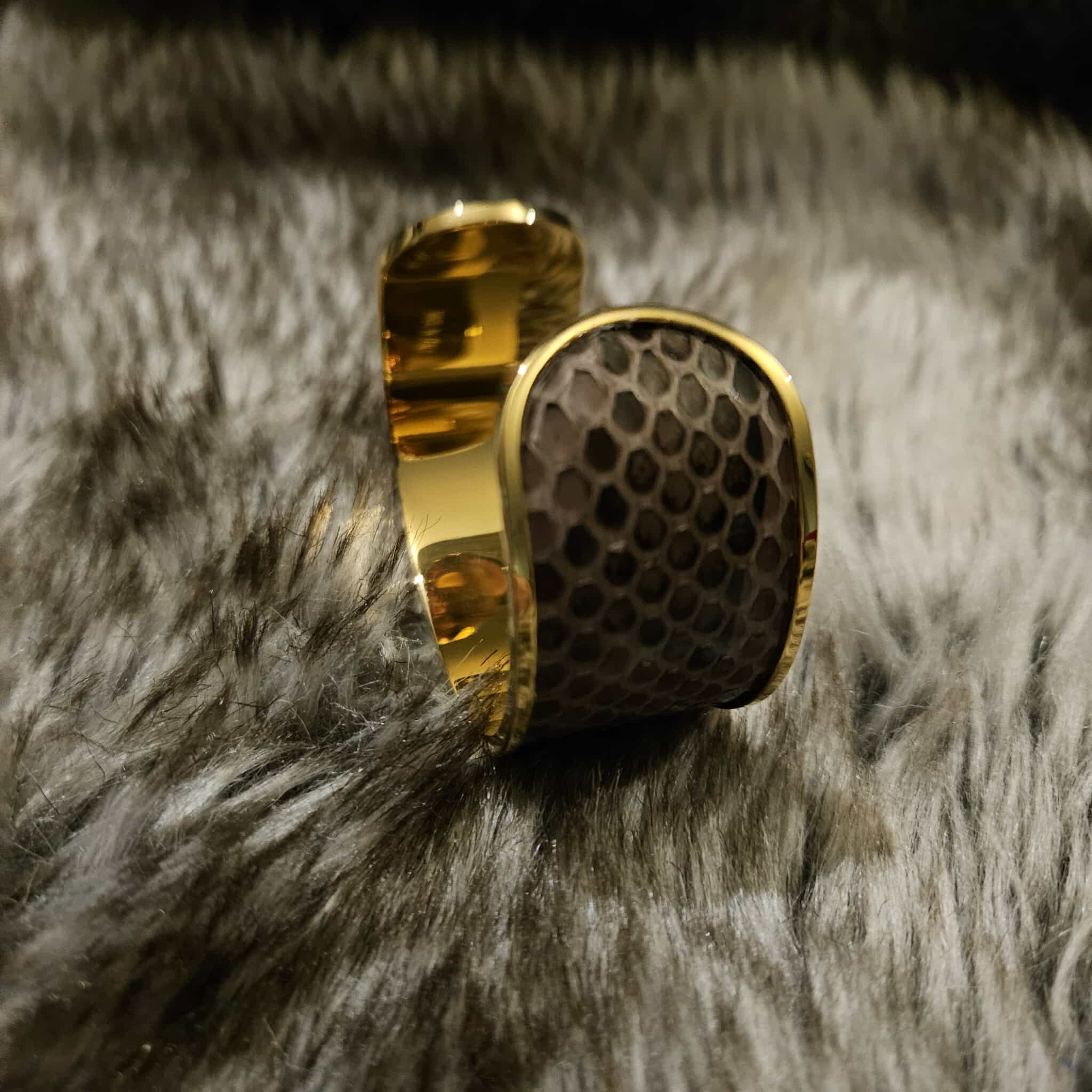 Bracelet manchette "Les dragonniers" version luxe – Image 4