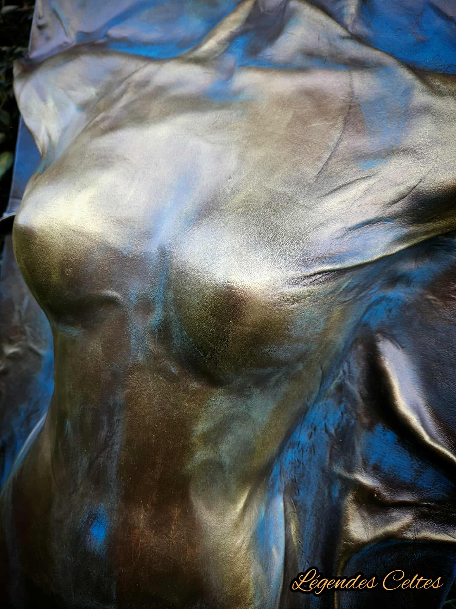 Tableau en cuir à tannage végétal " la venus d'Airain " – Image 2